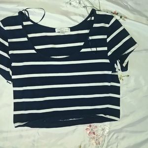 Striped crop top